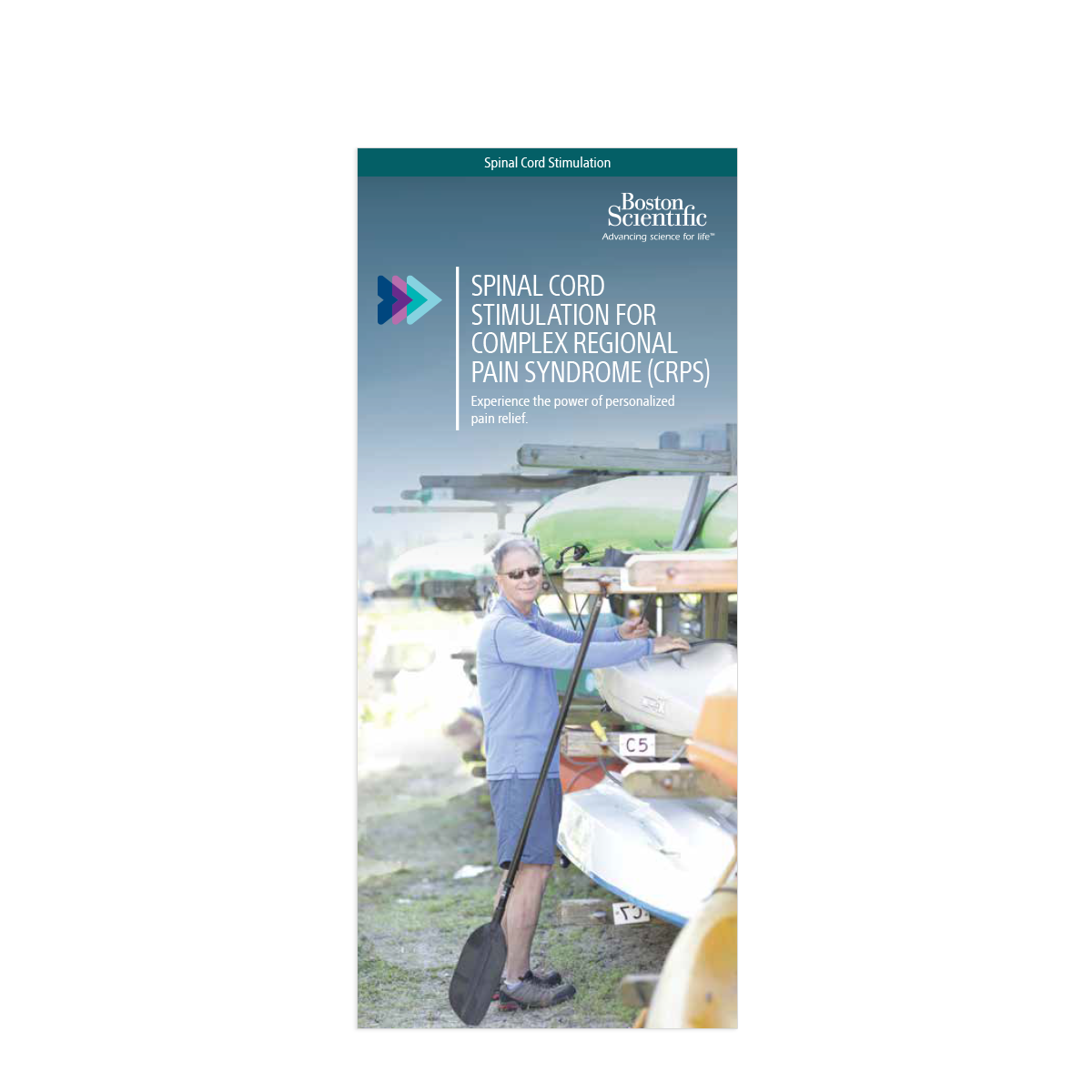 Brochure titled: Spinal cord stimulation for complex regional pain syndrome (CRPS).